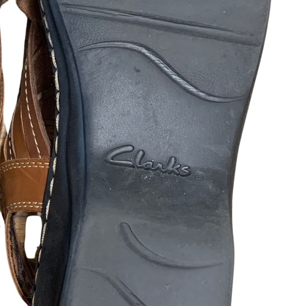 Clarks Women Lexi Carmen Comfort Hook and Loop Leather Snadals SIze 6 - Picture 10 of 12